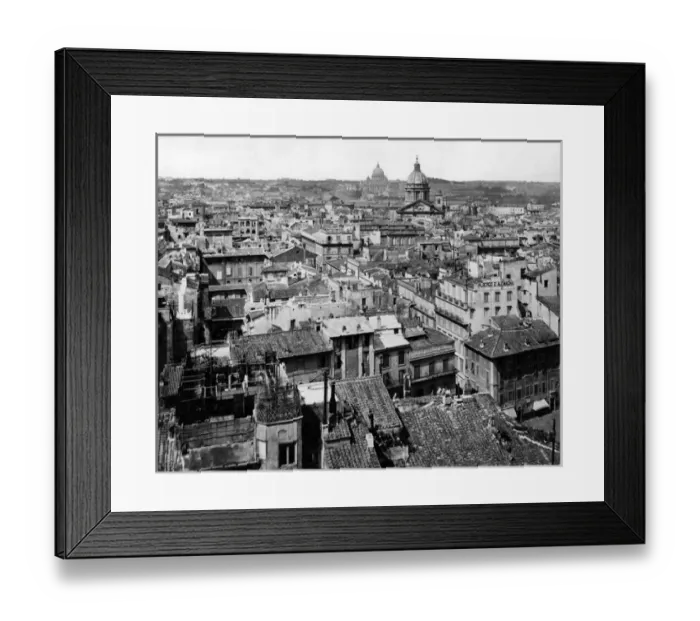 Framed Print : Rooftop view of Rome, Italy Framed Print : Rooftop view of Rome, Italy