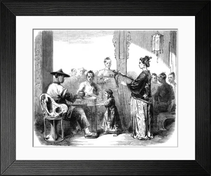 Framed Print : A Chinese concert, 1861 Framed Print : A Chinese concert, 1861