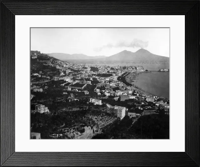 Framed Print : Naples and Mount Vesuvius, Italy Framed Print : Naples and Mount Vesuvius, Italy