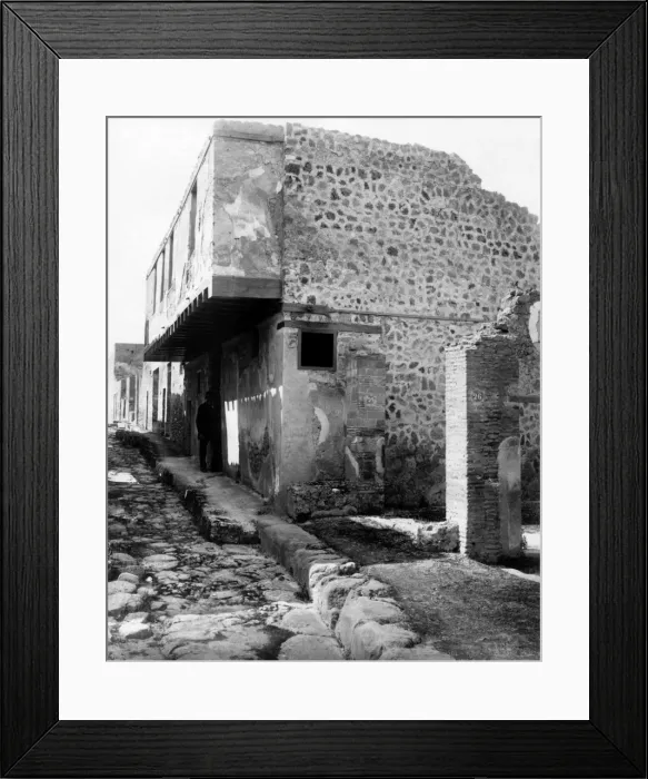 Framed Print : House of the Hanging Balcony, Pompeii, Italy Framed Print : House of the Hanging Balcony, Pompeii, Italy