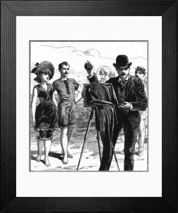 Framed Print : A beach photographer Framed Print : A beach photographer