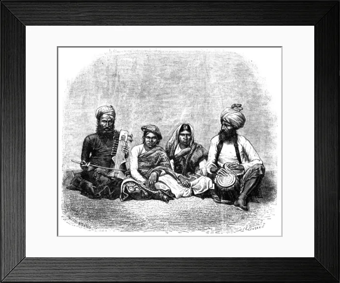 Framed Print : Regional music: Indian instruments Framed Print : Regional music: Indian instruments