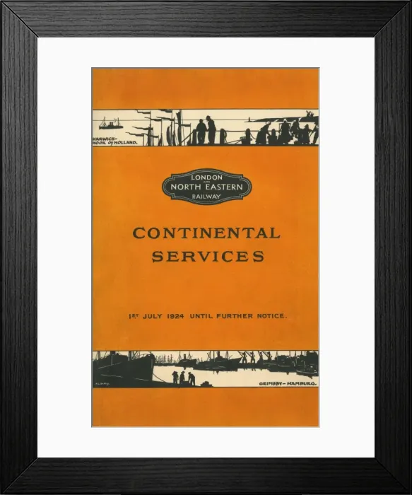 Framed Print : LNER leaflet designed by H. L. Oakley Framed Print : LNER leaflet designed by H. L. Oakley