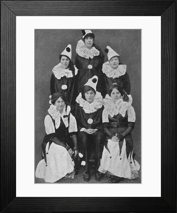 Framed Print : The Pom Pom Pierrots Framed Print : The Pom Pom Pierrots