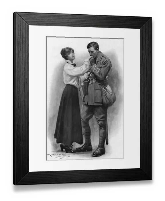 Framed Print : The Parting by A. C. Michael Framed Print : The Parting by A. C. Michael