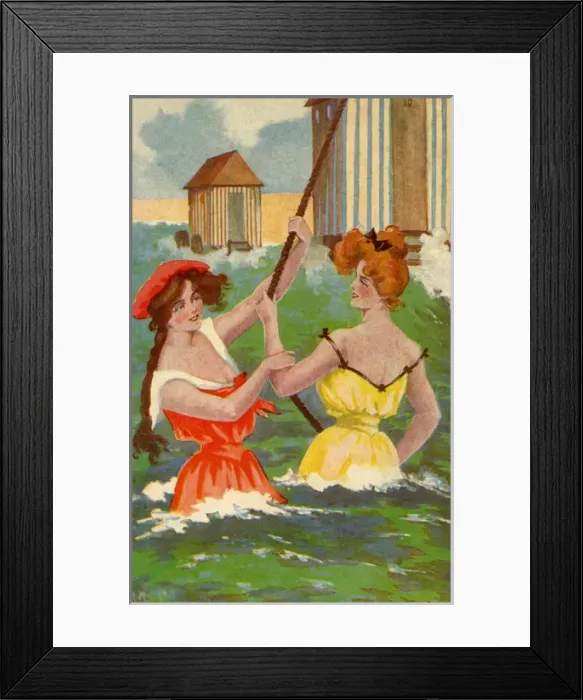 Framed Print : Bathing Belles Framed Print : Bathing Belles
