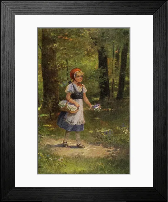 Framed Print : Red Riding Hood Framed Print : Red Riding Hood