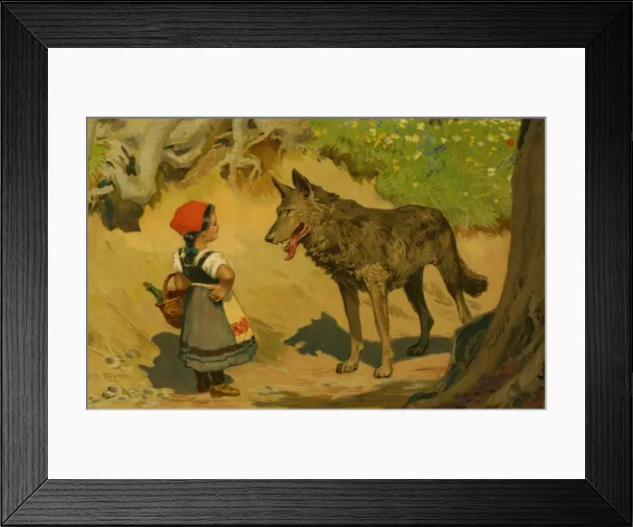 Framed Print : Red Riding Hood Framed Print : Red Riding Hood