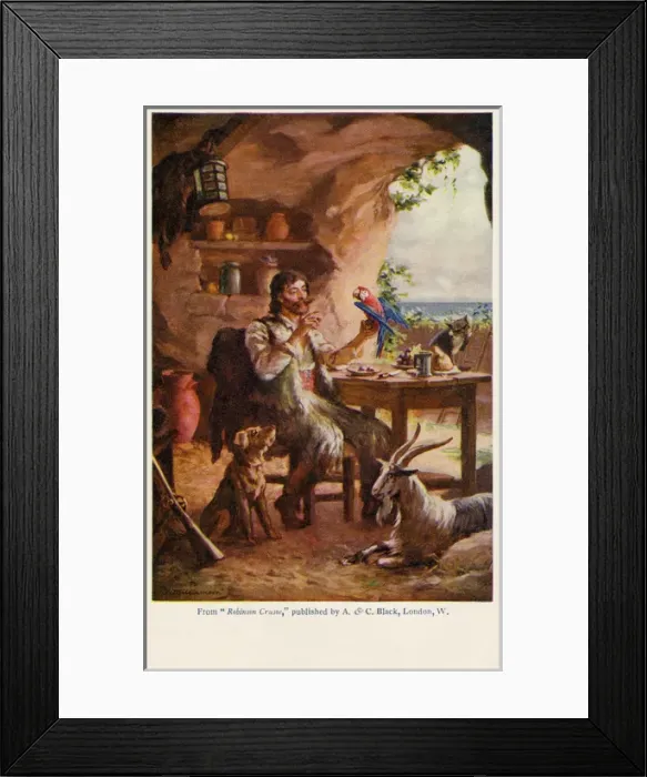 Framed Print : Robinson Crusoe Framed Print : Robinson Crusoe