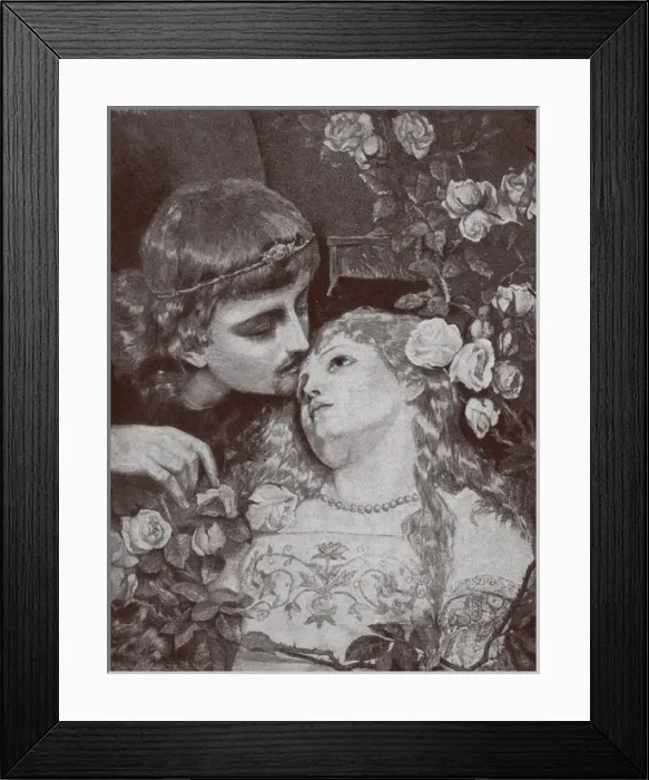 Framed Print : The Prince awakens Sleeping Beauty Framed Print : The Prince awakens Sleeping Beauty