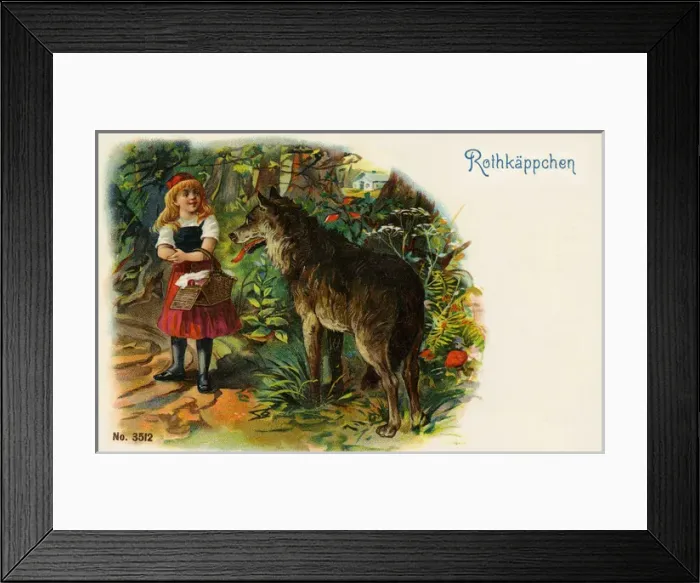 Framed Print : Rothk䰰chen (Red Riding Hood) Framed Print : Rothk䰰chen (Red Riding Hood)