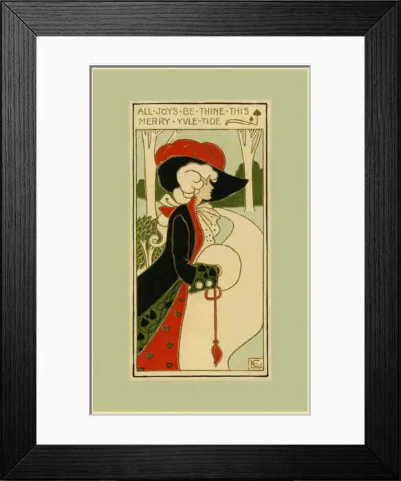 Framed Print : Glamorous Art Nouveau lady Framed Print : Glamorous Art Nouveau lady