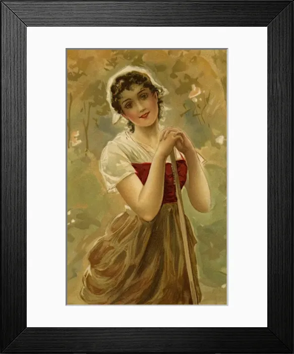 Framed Print : Pretty farm girl Framed Print : Pretty farm girl