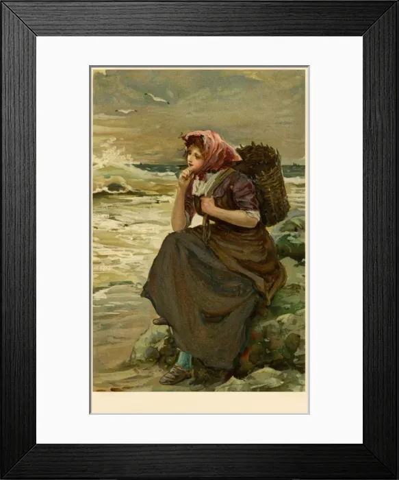 Framed Print : Fishwife on the seashore Framed Print : Fishwife on the seashore