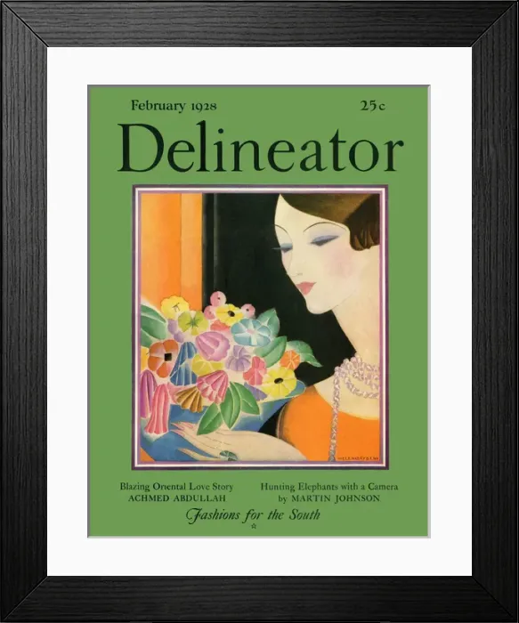 Framed Print : Delineator February 1928 Framed Print : Delineator February 1928