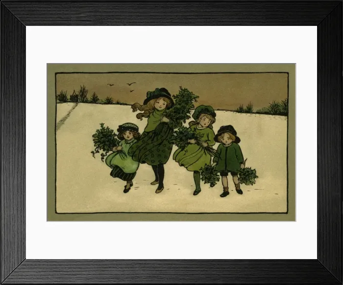 Framed Print : Bringing home the mistletoe Framed Print : Bringing home the mistletoe