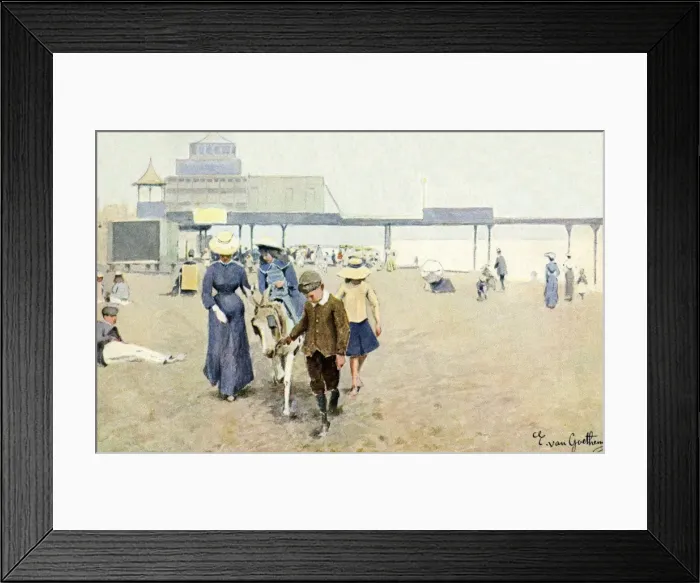 Framed Print : Beach scene