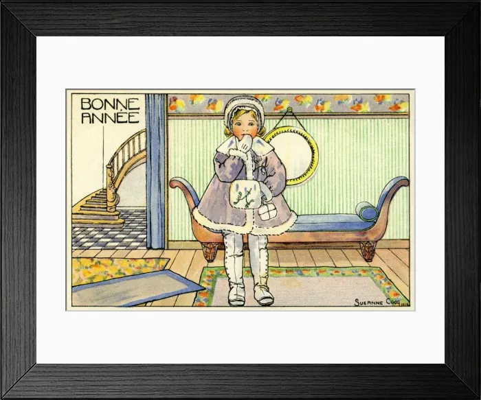 Framed Print : Girls winter outfit Framed Print : Girls winter outfit