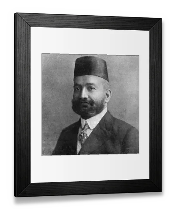 Framed Print : Hon. Rajah Sir Mohamed Ali Mohamed, WW1 Framed Print : Hon. Rajah Sir Mohamed Ali Mohamed, WW1
