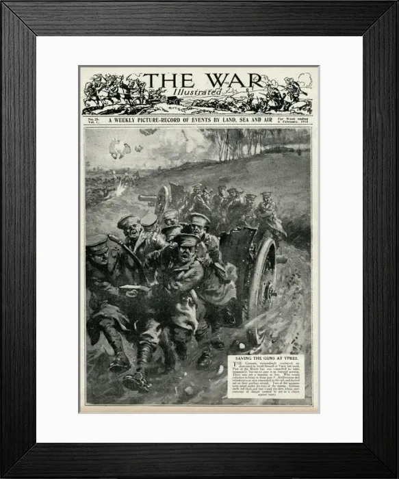 Framed Print : Battle of Ypres 1915 Framed Print : Battle of Ypres 1915