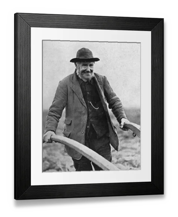 Framed Print : War work for the elderly, WW1 Framed Print : War work for the elderly, WW1