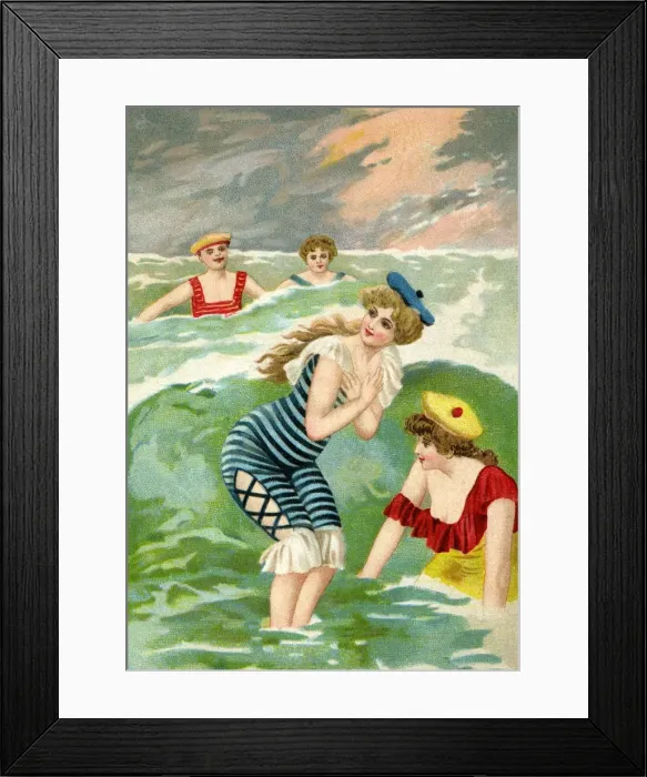 Framed Print : Bathing in choppy water Framed Print : Bathing in choppy water