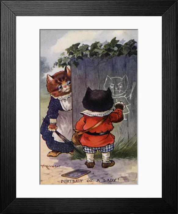 Framed Print : Cat humour Framed Print : Cat humour