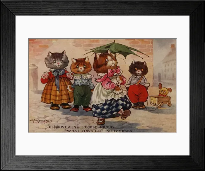 Framed Print : Cat humour Framed Print : Cat humour