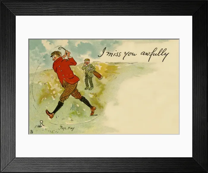 Framed Print : Golfing humour Framed Print : Golfing humour