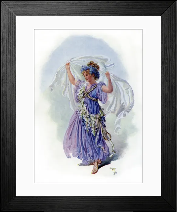 Framed Print : Victorian floral dress Framed Print : Victorian floral dress