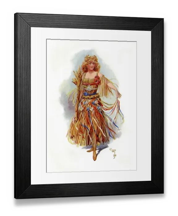 Framed Print : Victorian floral dress Framed Print : Victorian floral dress
