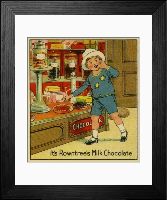 Framed Print : Boy at a sweet shop Framed Print : Boy at a sweet shop