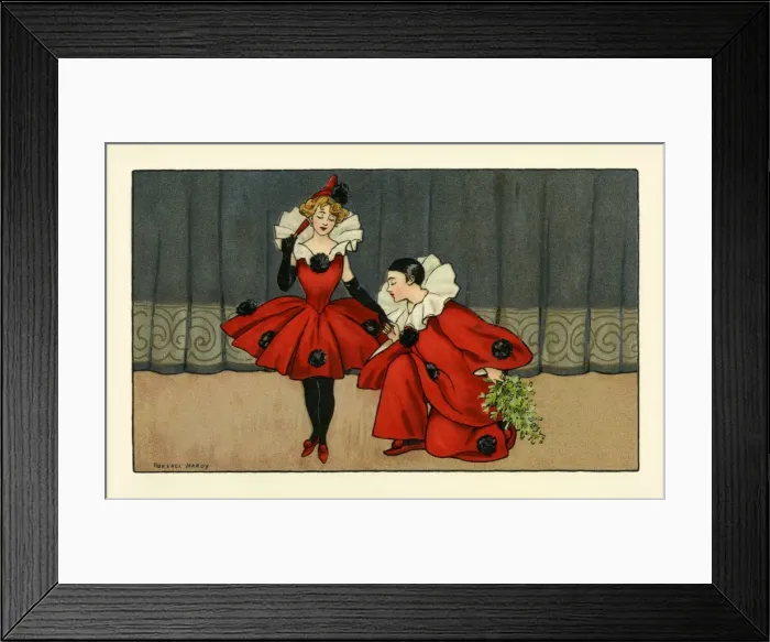Framed Print : Pierrots by Florence Hardy Framed Print : Pierrots by Florence Hardy
