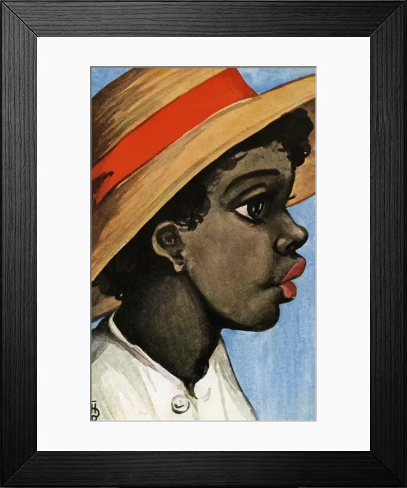 Framed Print : Portrait of an aboriginal child Framed Print : Portrait of an aboriginal child