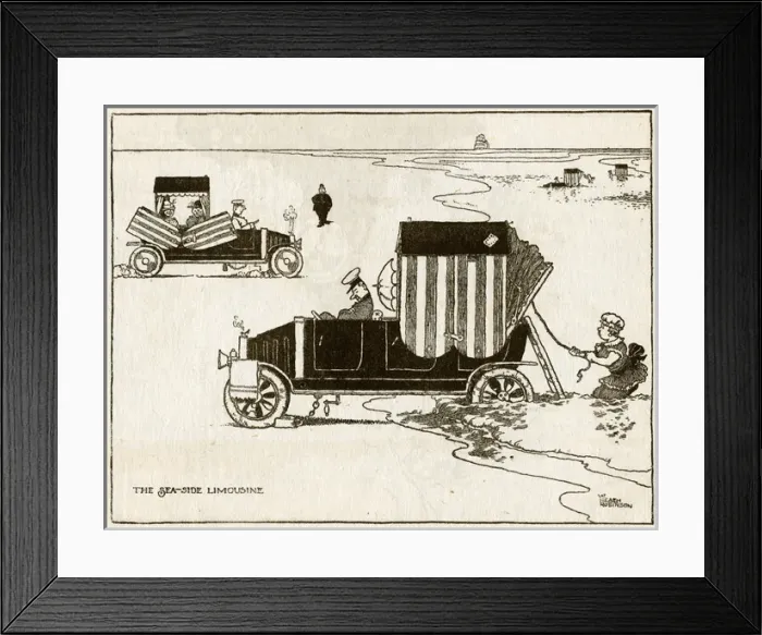 Framed Print : Seaside limousine by W H Robinson Framed Print : Seaside limousine by W H Robinson