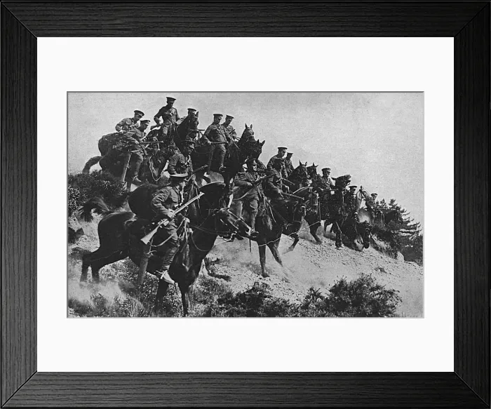 Framed Print : British mounted troops, WW1 Framed Print : British mounted troops, WW1