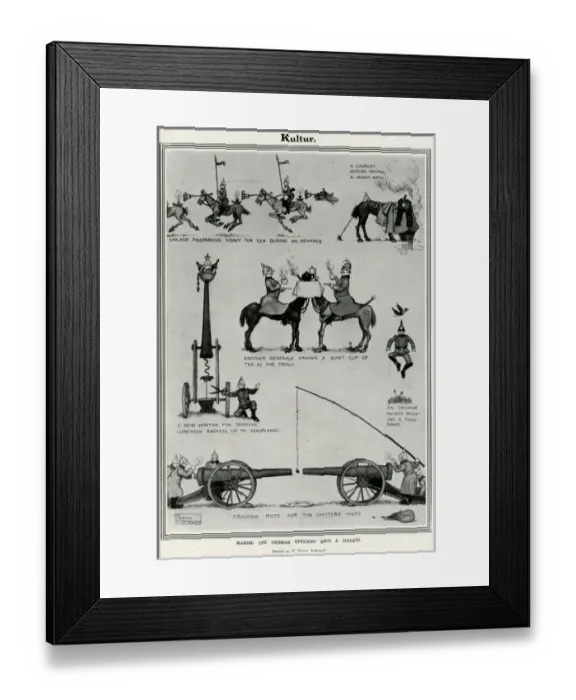 Framed Print : Making a German officers mess a success by W H Robinson Framed Print : Making a German officers mess a success by W H Robinson