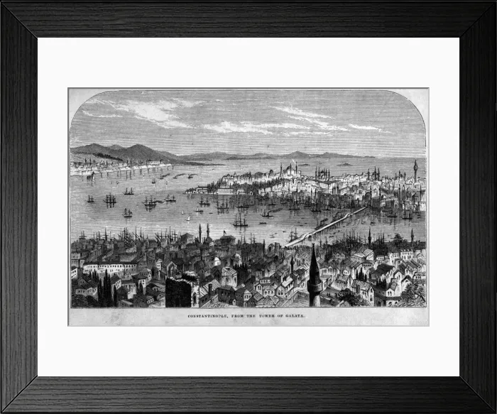 Framed Print : Constantinople from the Tower of Galata Framed Print : Constantinople from the Tower of Galata