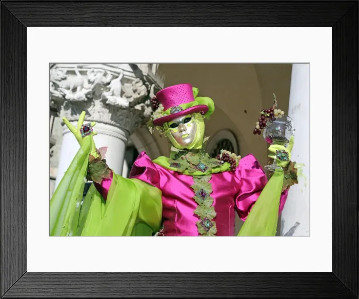 Framed Print : Venice Carnival Costume Framed Print : Venice Carnival Costume