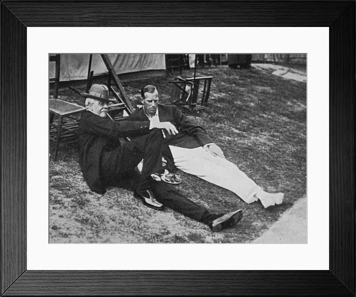 Framed Print : Anthony Wilding with Arthur Balfour at Wimbledon Framed Print : Anthony Wilding with Arthur Balfour at Wimbledon