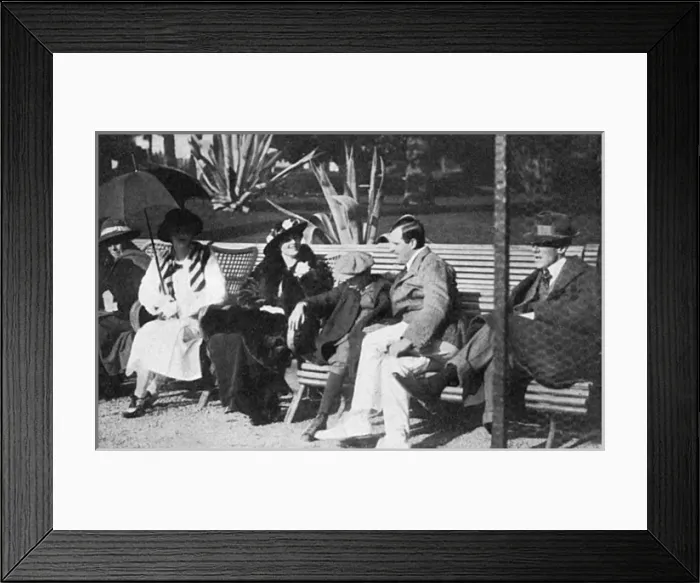 Framed Print : Anthony Wilding at Beau Site, Cannes, 1914 Framed Print : Anthony Wilding at Beau Site, Cannes, 1914