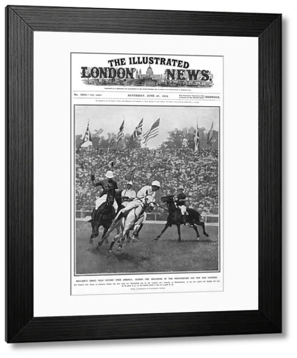 Framed Print : Englands victory over America in polo, 1914 Framed Print : Englands victory over America in polo, 1914