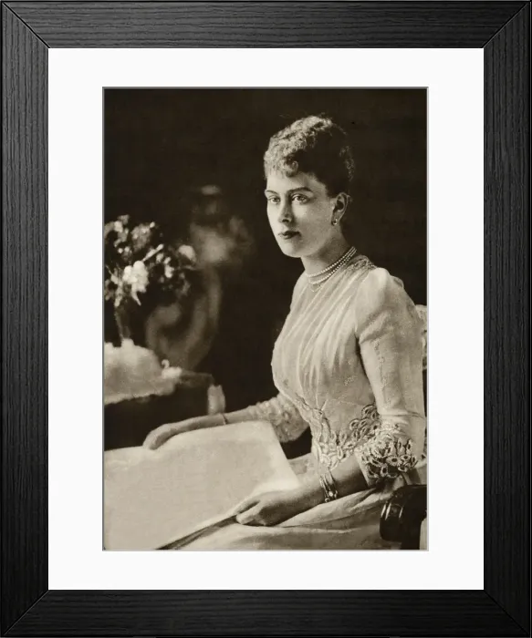 Framed Print : Engagement of Princess May to Prince George 1893 Framed Print : Engagement of Princess May to Prince George 1893