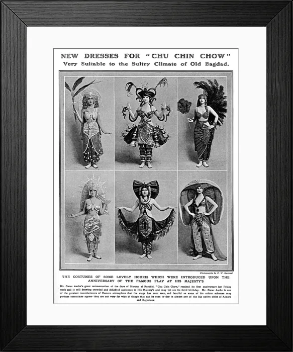 Framed Print : Costumes in Chu Chin Chow, 1917 Framed Print : Costumes in Chu Chin Chow, 1917