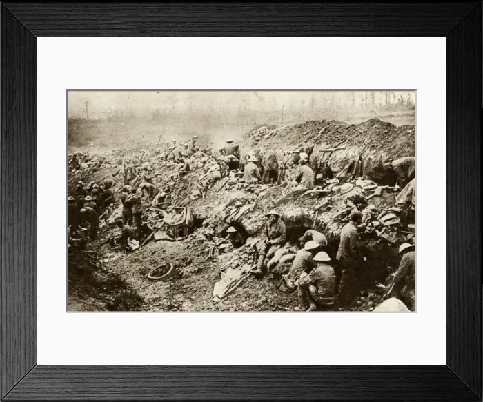 Framed Print : Somme troops keep in reserve counter attack WWI Framed Print : Somme troops keep in reserve counter attack WWI