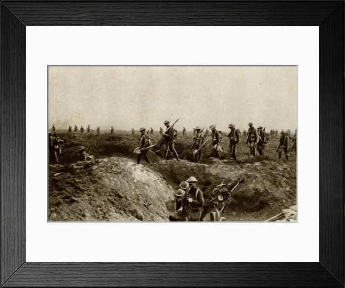 Framed Print : British armies launched gigantic attacks on Somme 1916 Framed Print : British armies launched gigantic attacks on Somme 1916