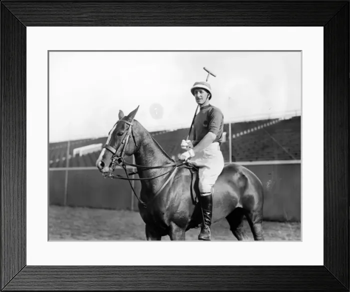 Framed Print : Captain Leslie Cheape, polo player Framed Print : Captain Leslie Cheape, polo player