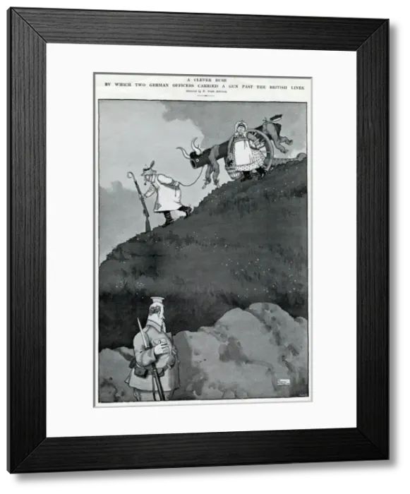 Framed Print : A Clever Ruse by Heath Robinson Framed Print : A Clever Ruse by Heath Robinson