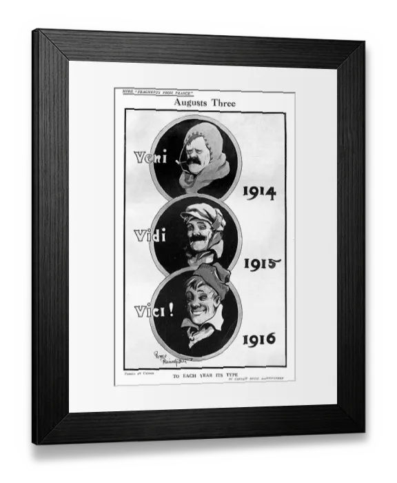 Framed Print : Augusts Three by Bruce Bairnsfather Framed Print : Augusts Three by Bruce Bairnsfather