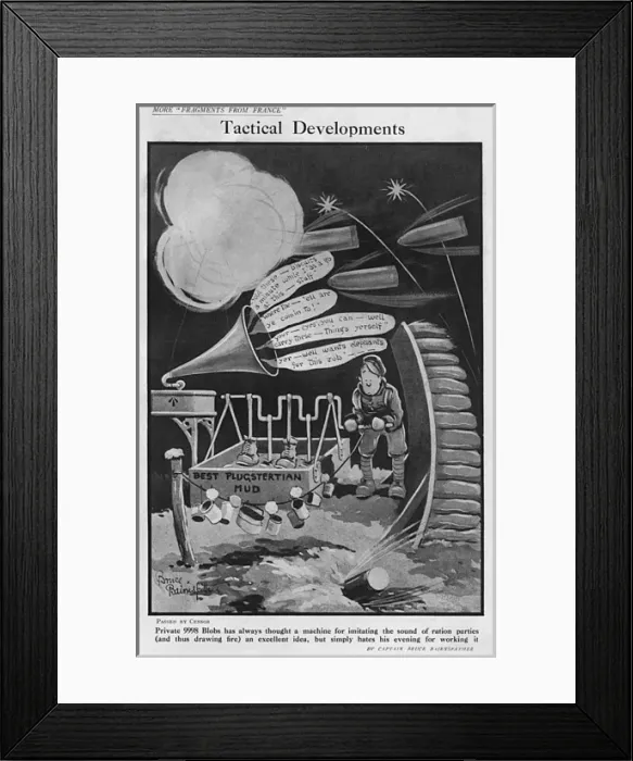 Framed Print : Tactical Developments by Bruce Bairnsfather Framed Print : Tactical Developments by Bruce Bairnsfather